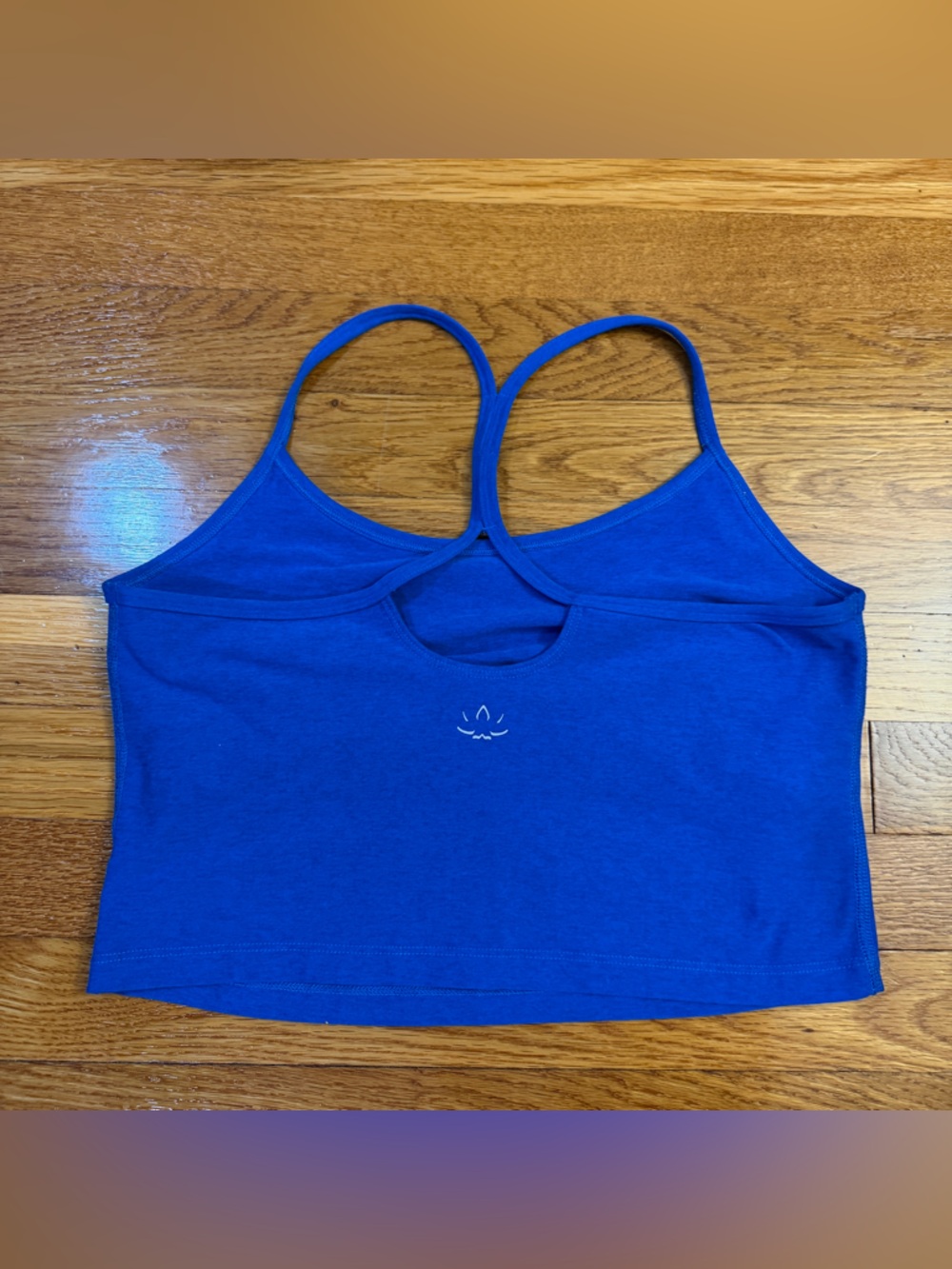 Beyond Yoga Spacedye Slim Racerback Cropped Tank Vibrant Blue - Size Large - Picture 2 of 6